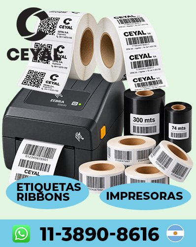 Códigos de barras para accesorios textiles ZEBRA ZD421